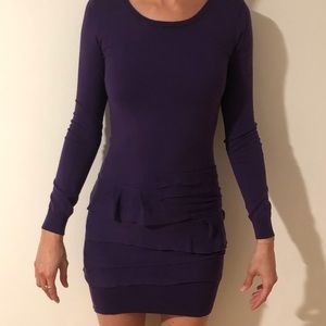 BCBGMaxazria long sleeve sweater dress